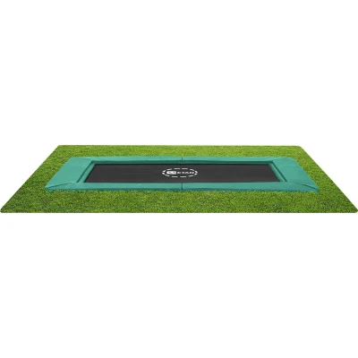 Afbeelding van Etan PremiumFlat trampoline rechthoekig 380 x 275 cm ft groen inground inbouw