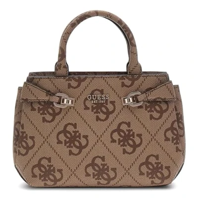 Afbeelding van GUESS Lorelei Mini Satchel Bag Latte Logo, logo