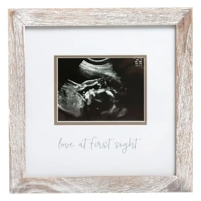 Afbeelding van Pearhead Rustieke fotolijst met sonogram voor baby&#039;s, accessoire Moederdag