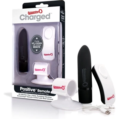Afbeelding van The Screaming O Charged Positive Bullet Vibrator Remote Control Zwart