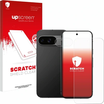 Afbeelding van upscreen Screenprotector voor Google Pixel 9 (Voor+Camera) Folie Beschermfolie transparant