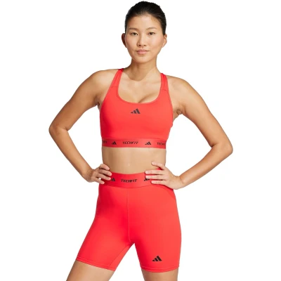 Afbeelding van adidas Performance TECHFIT Beha Dames Rood XS