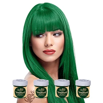 Afbeelding van La Riche Directions Set van 4 semi permanente kleuren + 1 gratis kleurborstel (Apple Green groen)