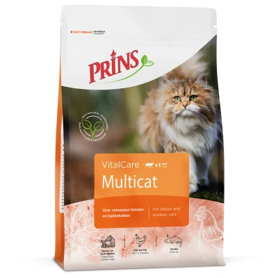 Afbeelding van Prins Vitalcare Multicat Gevogelte Kattenvoer 400 g