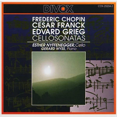 Afbeelding van Esther Nyffenegger (Violoncello), Chopin; Franck; Grieg: Cello Sonata (CD)