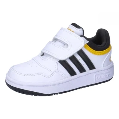Afbeelding van adidas Mixte enfant Hoops Shoes, Cloud white/core black/SUPPLIER COLOUR, 21 EU