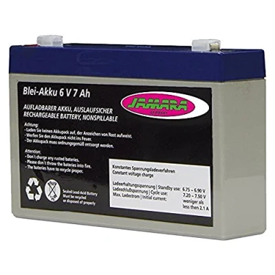 Afbeelding van Jamara Jamara404620 loodbatterij, 6 V, 7 Ah, led, voor auto, para
