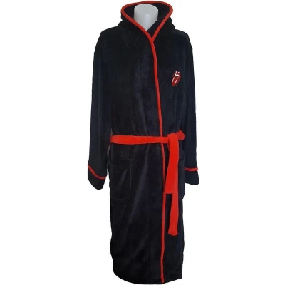 Afbeelding van The Rolling Stones Classic Tongue Badjas M/L Zwart