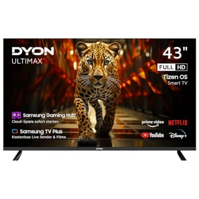 Afbeelding van Dyon Ultimax 43F TI LED TV 108 cm 43 inch Energielabel E (A G) DVB T2, C, S2, Full HD, Smart TV, WiFi, CI+* Zwart