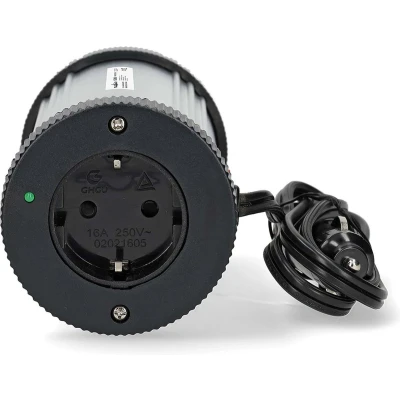 Afbeelding van Nedis Omvormer Gemodificeerde Sinusgolf 12V naar 230V 150 W Piekvermogen: 300 Sigarettenaansteker Type F (CEE 7/3) / USB A Zilver