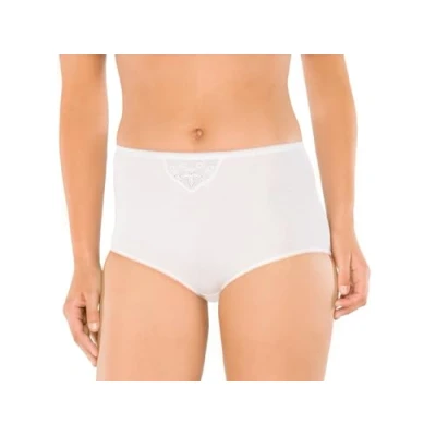 Afbeelding van Schiesser Maxislip set van 2 wit Cotton Essentials Dames Onderbroek weiss