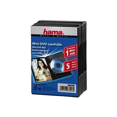 Afbeelding van Hama Mini DVD/CD lege hoes zwart 5 pack