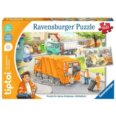 Afbeelding van Ravensburger tiptoi Puzzle 00172 für kleine Entdecker: Müllabfuhr, Kinderpuzzle ab 3 Jahren, 1 Spieler