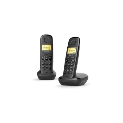 Image de Gigaset A170 Duo Téléphone sans fil avec ID d&#039;appelant ECO DECT\GAP noir + combiné supplémentaire