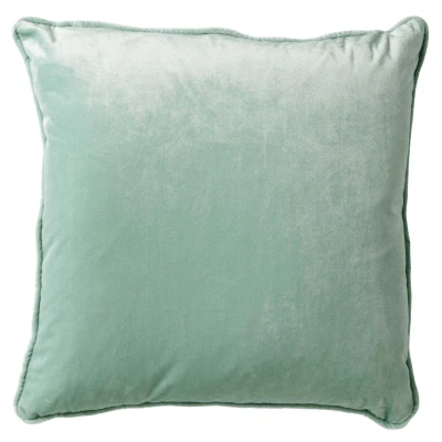 Afbeelding van Dutch Decor FINN Sierkussen 60x60 cm velvet effen kleur Jadeite lichtgroen