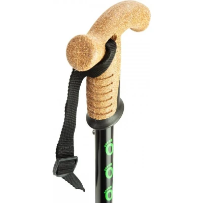 Afbeelding van Wandelstok met kurken handvat zwart