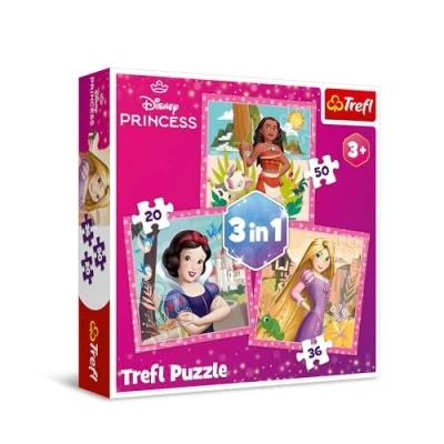 Afbeelding van Trefl 3 in 1 puzzel Prinses