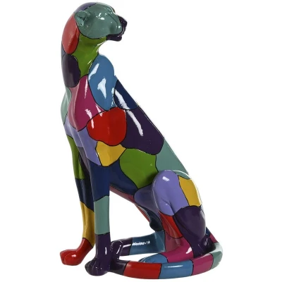 Afbeelding van Decoratieve figuren Home ESPRIT Multicolour Panter 25 x 18 41 cm
