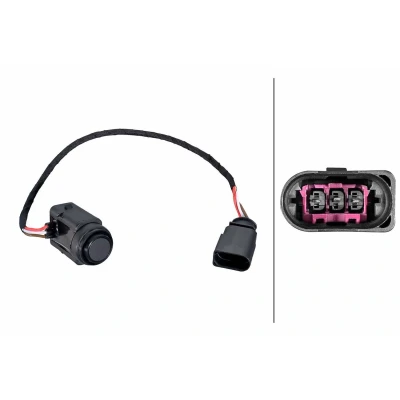 Afbeelding van HELLA 6PX 358 270 791 Parkeersensoren Voor, Achter Ultrasone sensor