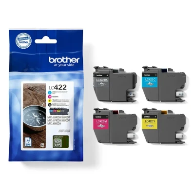 Image de Brother Lc422 Noir + Tricolor Valuepack