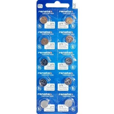 Afbeelding van Renata 371 SR920SW 10 stuks knoopcellen voor horloges Gemaakt in Zwitserland 1,...