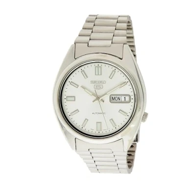 Afbeelding van Seiko Herenhorloge, analoog, automatisch, met armband van roestvrij staal, Zilver/Zilver, taille unique