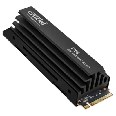 Afbeelding van Crucial T705 4TB Heatsink PCIe 5.0 M.2 SSD