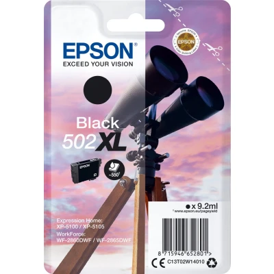 Afbeelding van Epson 502XL (C13T02W14010) Inktcartridge Zwart Hoge capaciteit