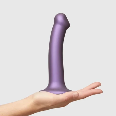 Afbeelding van Strap on me Dildo Metallic Paars GRATIS TOY bij iedere bestelling v.a. 40,