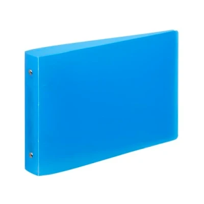 Afbeelding van Viquel Bristol indexmap 14,8x21cm zacht en duurzaam 2 ringen formaat A5 (25 x 16,5 cm) doorschijnend blauw