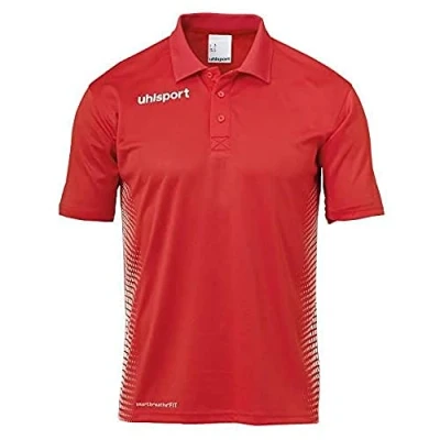 Afbeelding van Uhlsport Score Polo Shirt Kind Rood Wit Maat 164