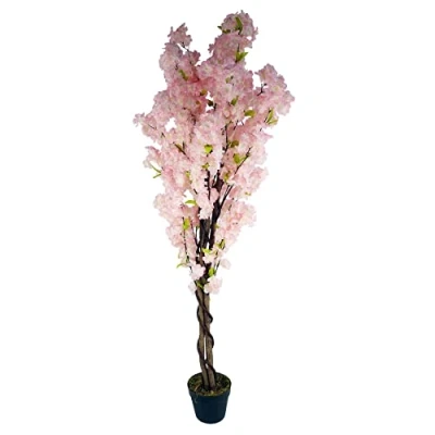 Afbeelding van Leaf Design UK kunstbloemenboom, 150 cm, roze