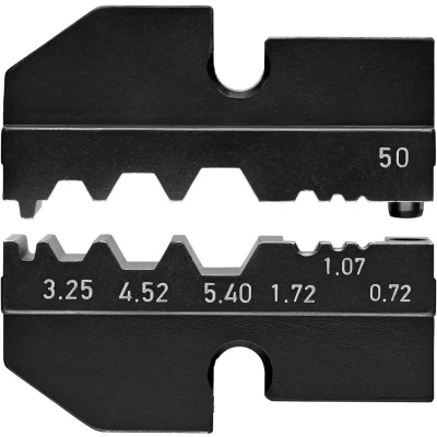 Afbeelding van Knipex Crimpprofil für Koax Verbinder 97 49 50 Krimpinzet Coax connectoren RG174, RG58, RG188, RG316 Geschikt voor merk 43 200, E, E AUS,