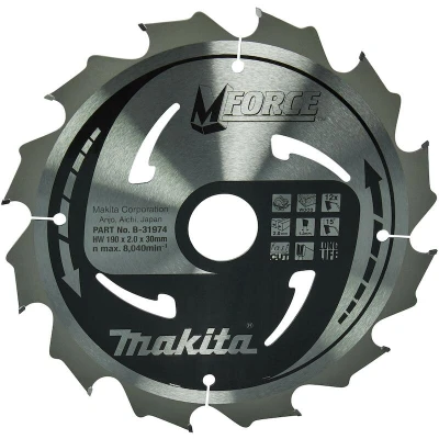 Afbeelding van Makita Zaagblad Mforce 190X30x2,0 12T15g B 31974