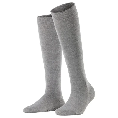 Afbeelding van Falke Softmerino Kneehigh warm Kniekousen, Dames, Maat: 39/40, Light grey