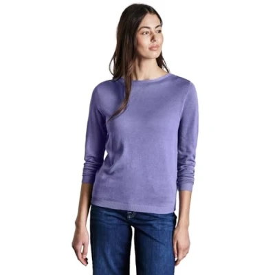 Image de Street One Pull en tricot doux pour femme, Lilac Dusk Mel, 44