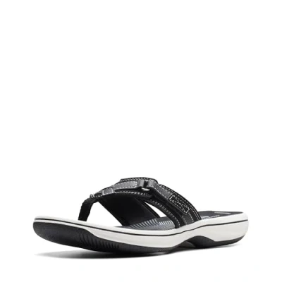 Afbeelding van Clarks Breeze Sea, damestop, synthetisch zwart