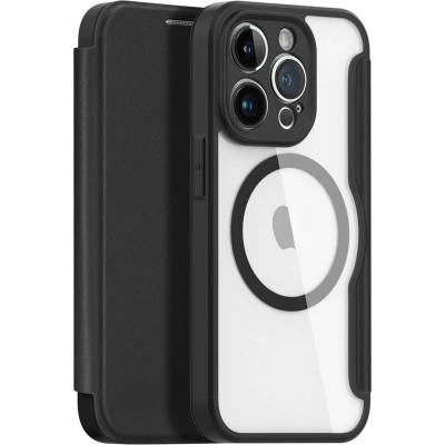 Afbeelding van Dux Ducis iPhone 14 Pro Max Hoesje Geschikt voor Magsafe Book Case Zwart