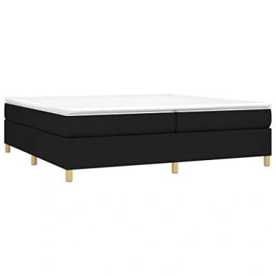 Image de vidaXL Cadre de lit sans matelas noir 200x200 cm tissu3120987