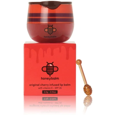 Afbeelding van Honeybalm lipbalsem Cherry met SPF