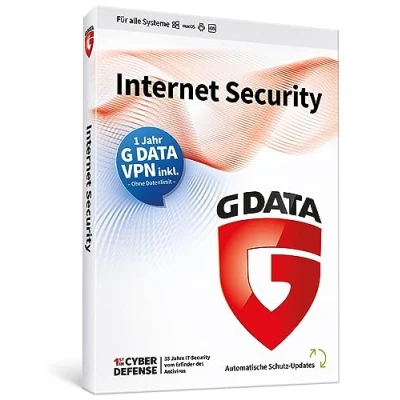 Afbeelding van G Data Internet Security + VPN Sonderedition Licentie voor 1 jaar, 3 licenties Android, iOS, Mac, Windows Antivirussoftware, Beveiligingssoftware