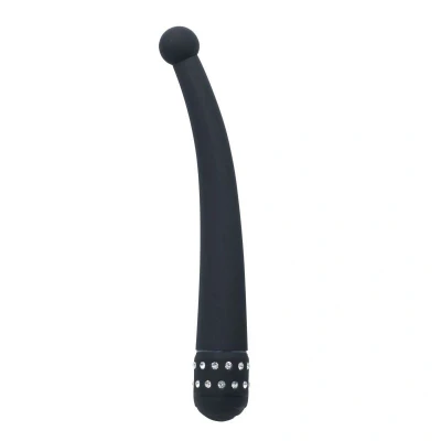 Afbeelding van Vibrator met Diamantjes Zwart