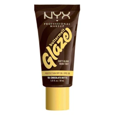 Afbeelding van NYX Professional Makeup Buttermelt Glaze Foundation LSF 30 Foundation, Maat: ml, Chocolate butta