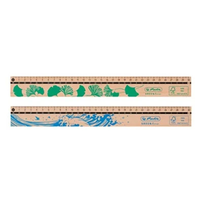 Afbeelding van herlitz 50033621 liniaal, 30 cm, van 100% FSC hout, 1 stuk