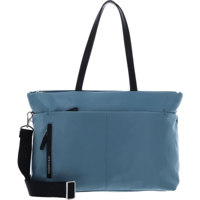 Afbeelding van MANDARINA DUCK Schoudertas met laptopvak Hunter Shopper Smoke Blue Lichtblauw