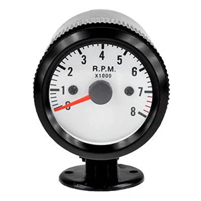 Afbeelding van Mintice Auto Motor Voertuig Gezicht Zwart 2&quot; 52mm Naald Tachymeter Meter LED Licht