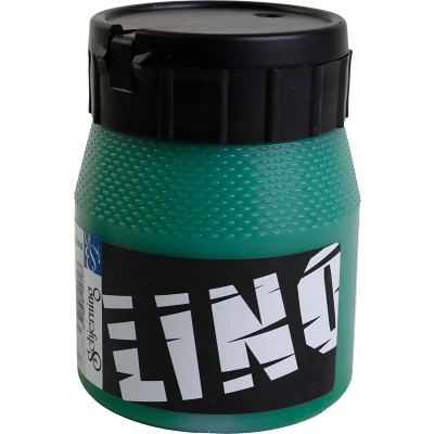 Afbeelding van Linoleum verf, groen, 250 ml