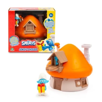Afbeelding van Giochi Preziosi De smurfen, magisch huis dat opent, met 1 figuur 5,5 cm en accessoires, Stchmurfen grappen, speelgoed voor kinderen vanaf 3 jaar, PUF202