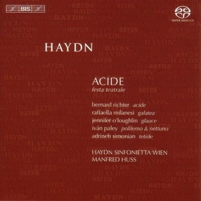 Afbeelding van Bernard Richter, Raffaella Milanesi, Jennifer O&#039;Loughlin, Haydn Sinfonietta Wien Haydn: Acide, Festa Teatrale (Super Audio CD)