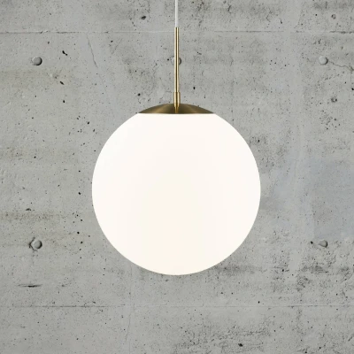 Afbeelding van Grant hanglamp in messing met glazen bol Ø 35cm